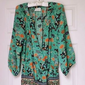 CAMILLA Silk Mini Dress, Size Small